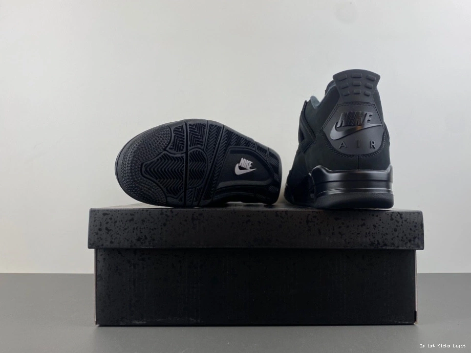 4 (2025) FV5029-010 Cat Retro Jordan Men's Black  1018
